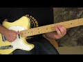 Rock and Blues Electric Guitar Solo Lesson - Double stops 3 ways fender telecaster