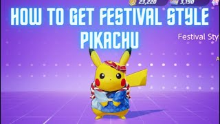 How To Get Festival Style Pikachu Skin In Pokemon Unite Some People Cannot Get It Due To A Bug