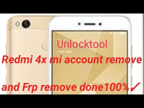 Redmi 4 x mi account remove by unlocktool and Frp remove Redmi 4 x mi account remove by unlocktool and Frp remove