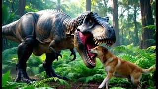 T Rex Eating A Cute Dog