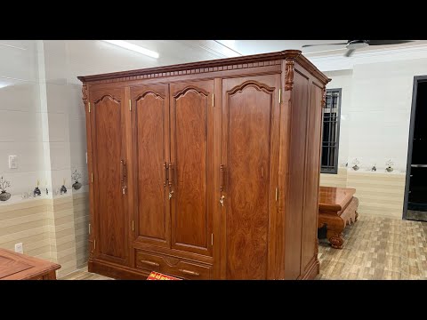 Báo giá Tủ áo gỗ hương 3 buồng 4 cánh 0944490000 - 0983735596
