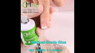 Medical Grade Base&Top Coat 2in1 to do french manicure dip powder nails