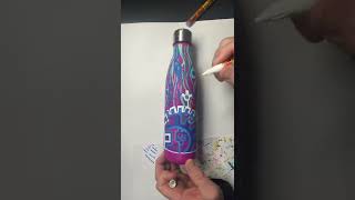 Customising a water bottle💦🤩 #shorts #art #customise