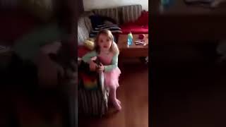 4 Year Old Little Girl Crying And Tantrum