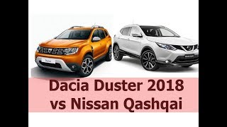 Confronto tra Dacia Duster 2018 e Nissan Qashqai