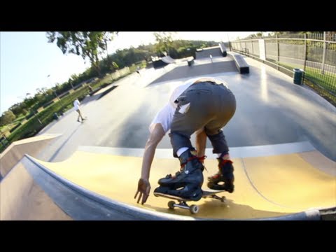 WTF? Handplant Wearing Rollerblades