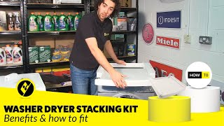 How to use a washer dryer stacking kit