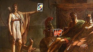 A game of UNO if it was a Greek tragedy