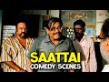 Saattai Comedy Scenes | Gear up to learn gibberish with Thambi Ramaiah! | Samuthirakani