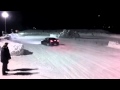Evo X VS Renault 11 - serre chevallier circuit glacé - Ice Driver 2011