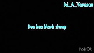 Baa baa black sheep M_A_Yarusan