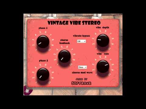 Vintage Vibe Stereo Guitar VST effect pedal by Softrave DEMO