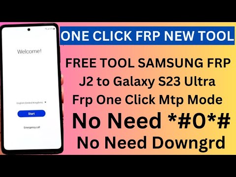 All Samsung Frp Tool One Click Mtp Mode / Galaxy S23 All Samsung Frp Tool One Click Mtp Mode / Galaxy S23