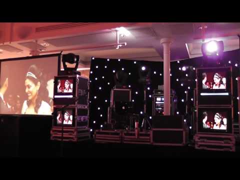 Illusions roadshow at ascot racecourse wedding reception setup check out