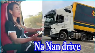 Life On Volvo Trucks. Female Driver And Wife Nan Nan P1