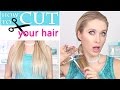 How to cut you own hair ✄ Trim split ends ✄ Straight or layered