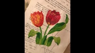 Decoupaged Napkins - Music Sheets, Math & Book Pages and More!