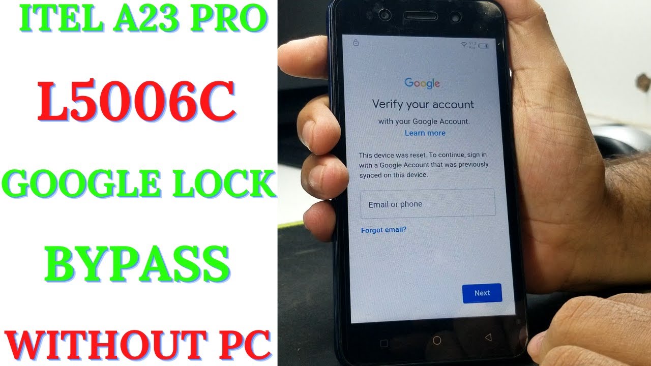 itel A23 Pro l5006c FRP/Google Lock Bypass Without PC itel A23 Pro l5006c FRP/Google Lock Bypass Without PC