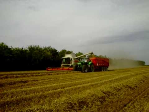 Moisson 2009 dans la Marne avec une CLAAS Lexion 480 Moisson 2009 dans la Marne avec une CLAAS Lexion 480 klip izle