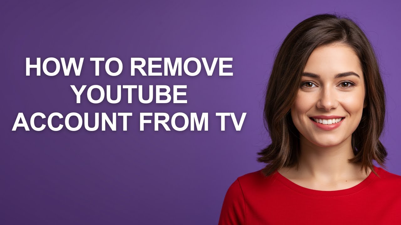 How To Remove Youtube Account From Tv – AshleyHowTo How To Remove Youtube Account From Tv – AshleyHowTo