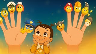 Parmak Ai̇lesi̇ Meslekleri̇ Öğreni̇yorum Eğlenceli̇ Çocuk Şarkilari Çi̇zgi̇ Fi̇lm Menoş Tv Cartoon