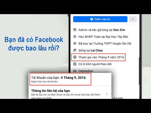 Cách ẩn hoặc hiện ngày tham gia Facebook trên điện thoại