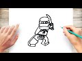 How to Draw Kai From Ninjago Step by Step