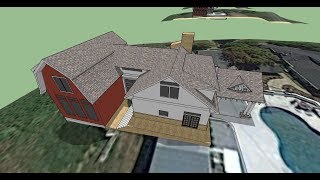 pool house and party barn 3-d model
