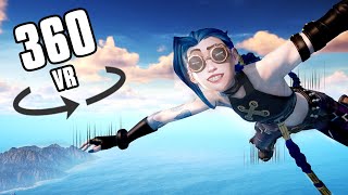 360° Skydiving In Virtual Reality With Jinx!