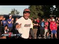 Watch Manny Pacquiao train like crazy for Floyd Mayweather fight- Full video workout