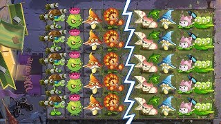 Plants Vs Zombies 2 Versión China Equipo Guisantralladora Vs Equipo Rabo De Gato