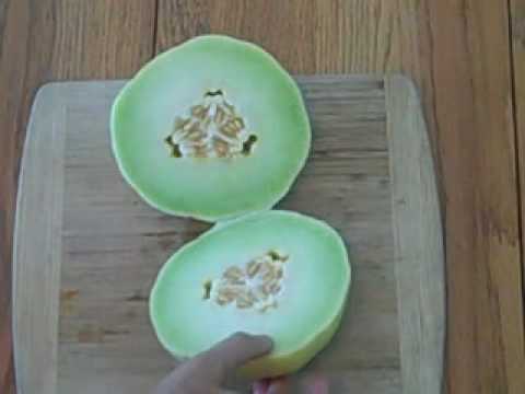 Harvest vine ripened lemon yellow Honeydew Melon
