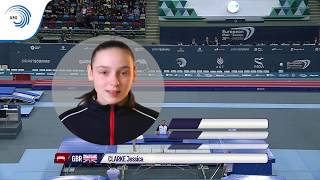 Jessica CLARKE (GBR) - 2018 Trampoline Europeans, junior final