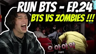 South African Reacts To RUN BTS - EPISODE 24 !!! ( BTS VS ZOMBIES )