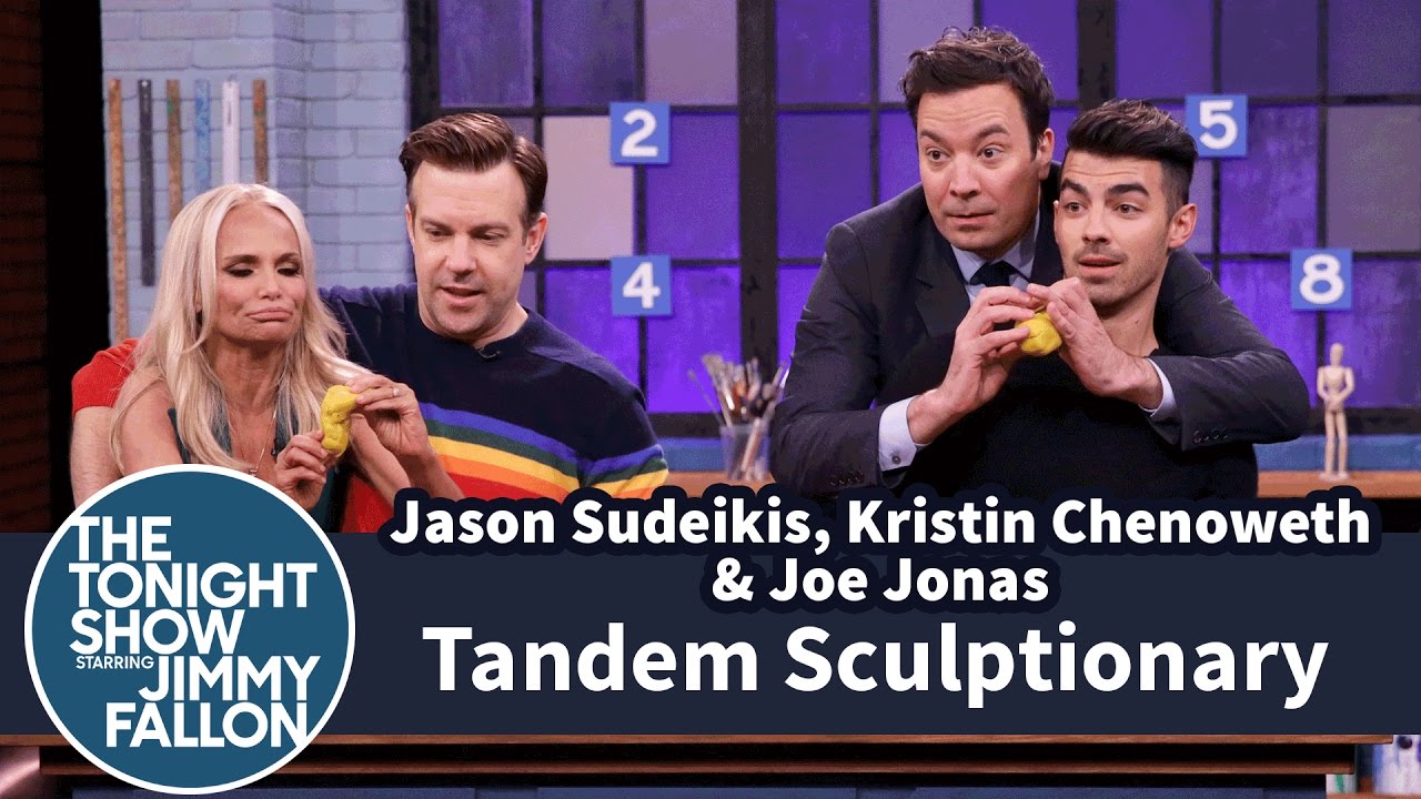 Tandem Sculptionary w Jason Sudeikis, Kristin Chenoweth & Joe Jonas