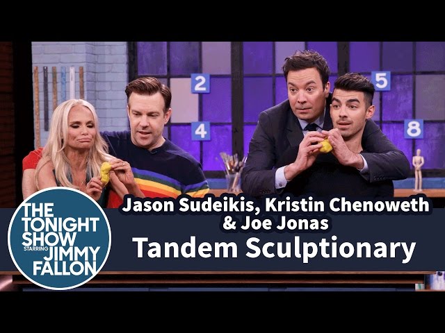 Tandem Sculptionary w Jason Sudeikis, Kristin Chenoweth & Joe Jonas - Video