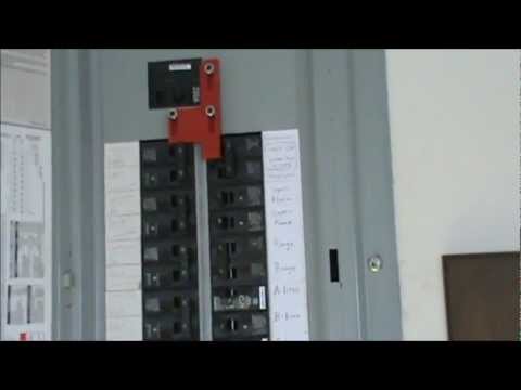 How to wire a generator to an electrical panel