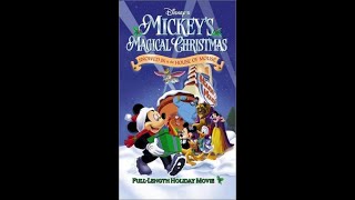 Openingclosing To Mickeys Magical Christmas Snowed In At The House Of Mouse 2001 Vhs