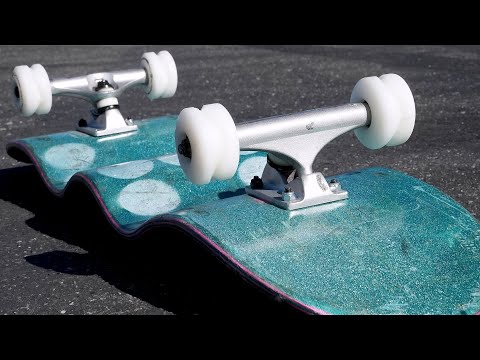 SHARK WHEELS ON THE WAVIEST SKATEBOARD?!
