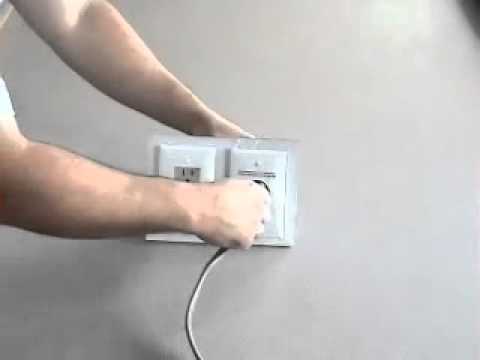 Install TV above fireplace pt 3- cabling and power - YouTube