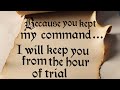 I Will Keep You from the Hour of Trial