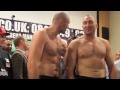 TYSON FURY v ALEXANDER USTINOV - OFFICIAL WEIGH IN (MANCHESTER) klip izle