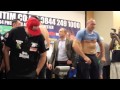 TYSON FURY v ALEXANDER USTINOV - OFFICIAL WEIGH IN (MANCHESTER) klip izle