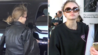 Lily-Rose Depp Gets Picked Up By Boyfriend Ash Stymest At LAX