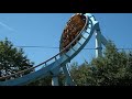 Shock Wave Roller Coaster POV Stand Up Front Seat View Onride Drayton Manor UK England