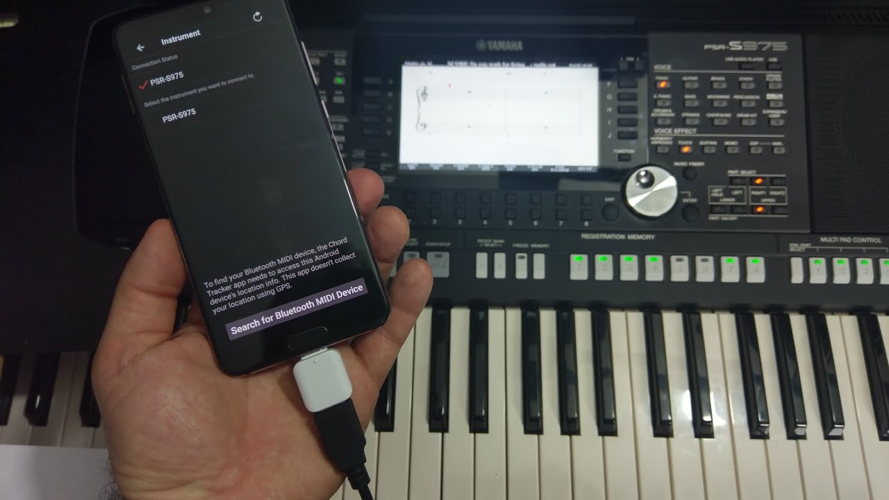 Yamaha Chord Tracker App how to use it - USB MIDI  tutorial