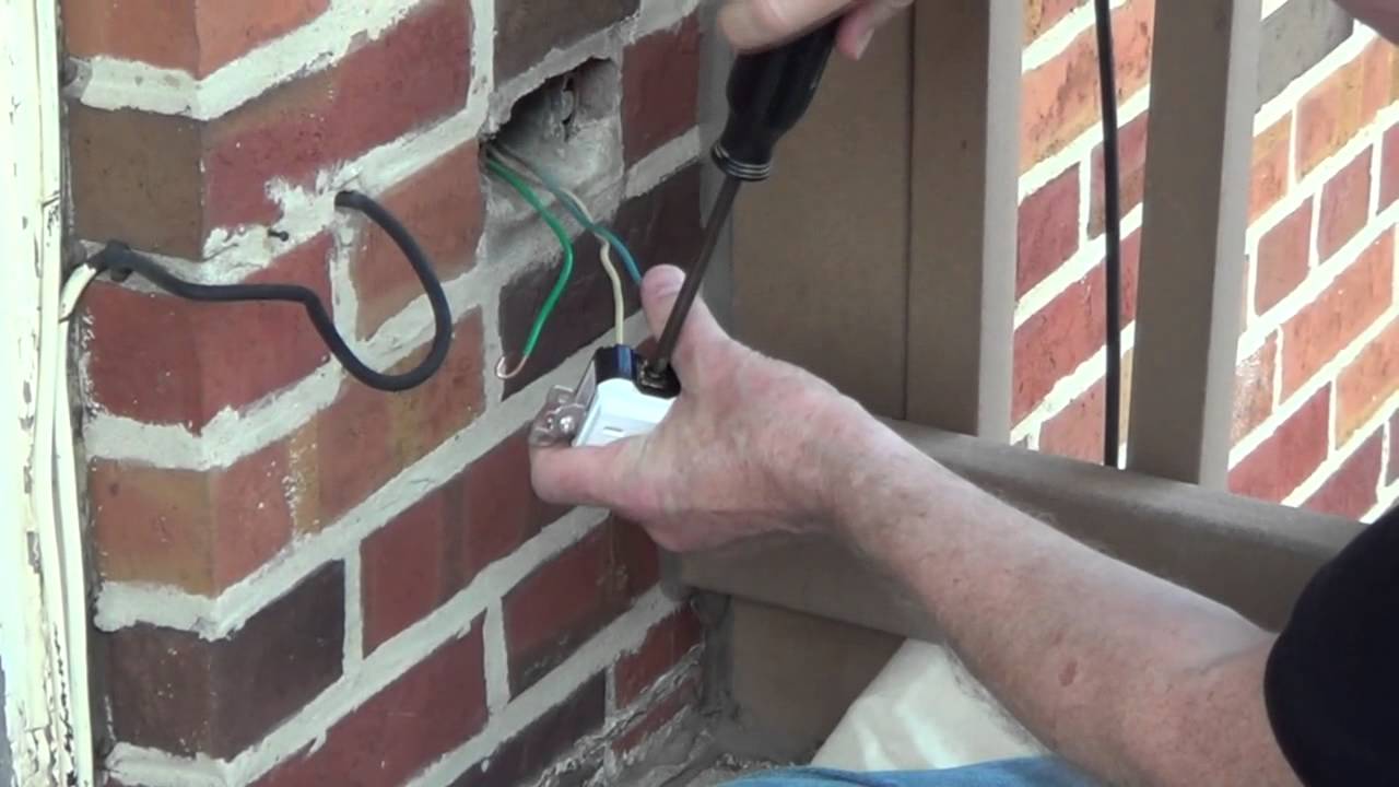 Exterior Outlet - Installing an Outdoor Outlet - Conduit - YouTube