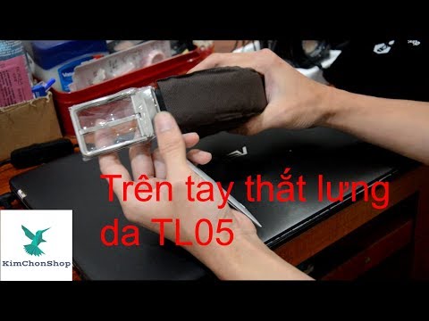 Trên tay Thắt lưng da TL05 da bò nhập Italia đáng tiền