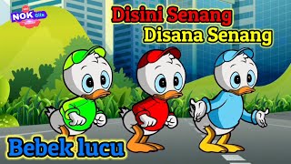 Lagu Anak Lucu - Disini Senang Disana Senang - Lagu Anak Indonesia - Bebek Lucu