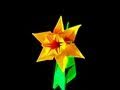 Origami Daffodil (page 1). YouTube Flower Video Tutorials